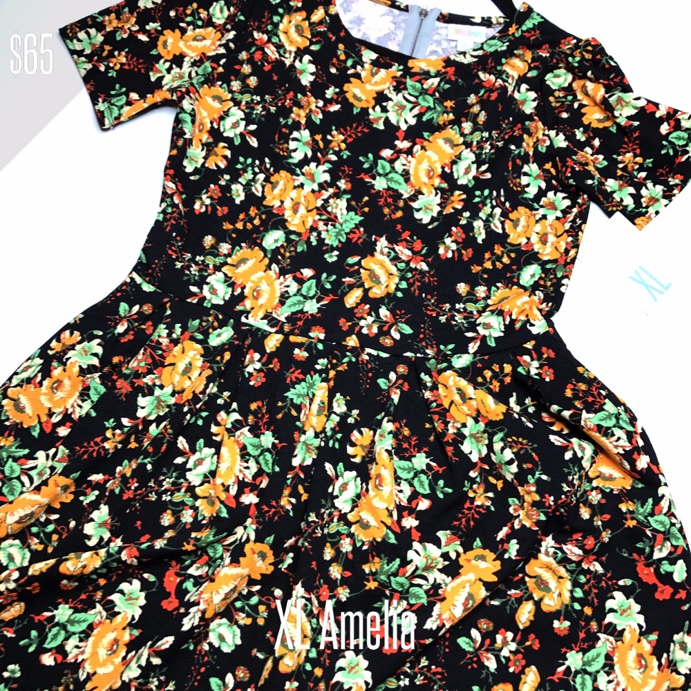 FLORAL!!! LuLaRoe Amelia Dress